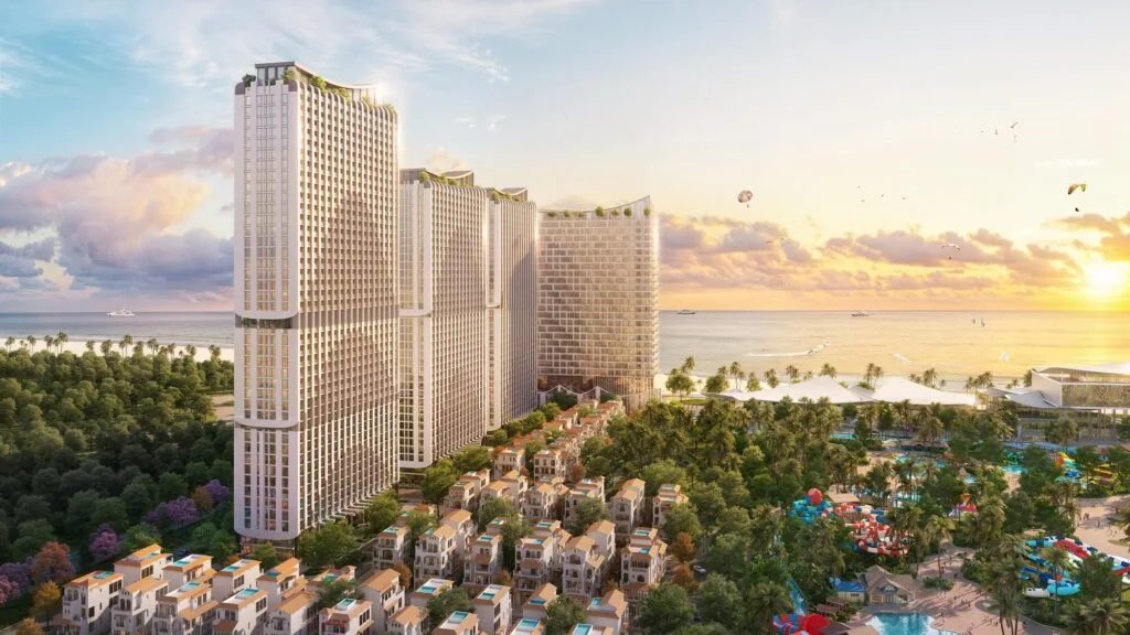 Tổ hợp tháp căn hộ Blanca view trực diện biển Bãi Sau mang phong cách Iberia đương đại