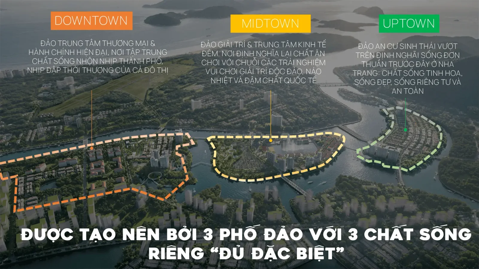 Cấu trúc quy hoạch ba phố đảo giữa sông Quán Trường và sông Tắc