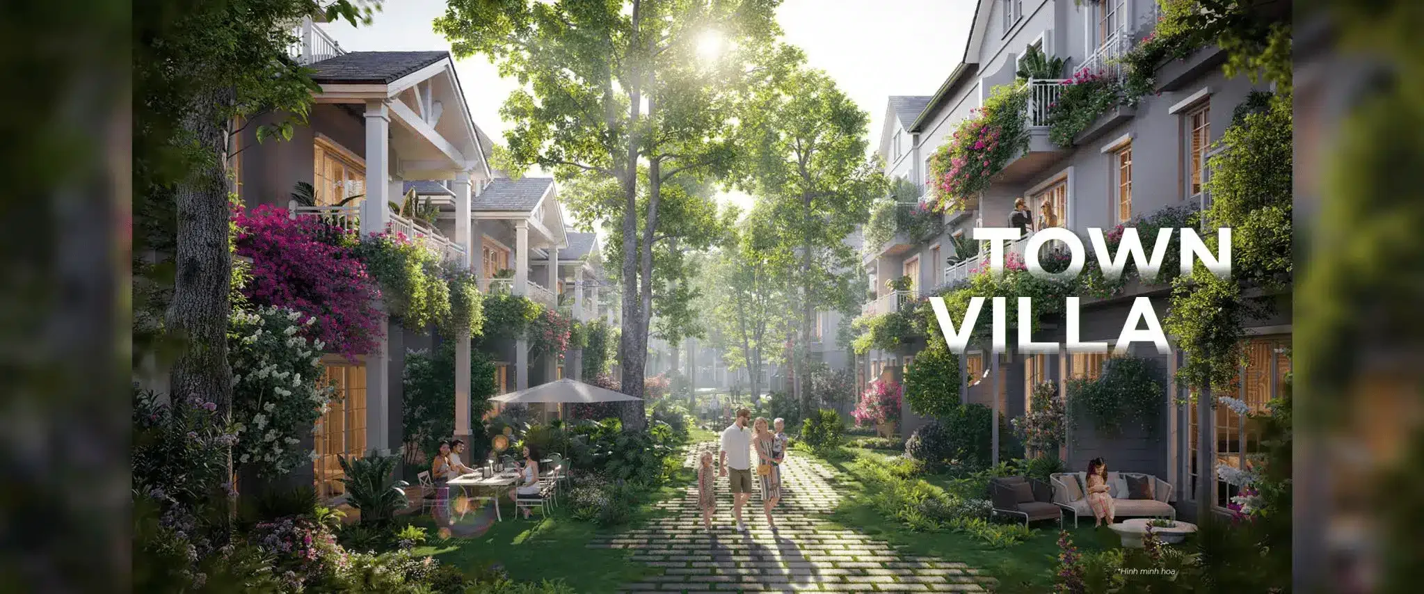 Phối cảnh kiến trúc Biệt Thự Phố Town Villa 2 mặt tiền - Cố vấn Bùi Nguyệt Minh