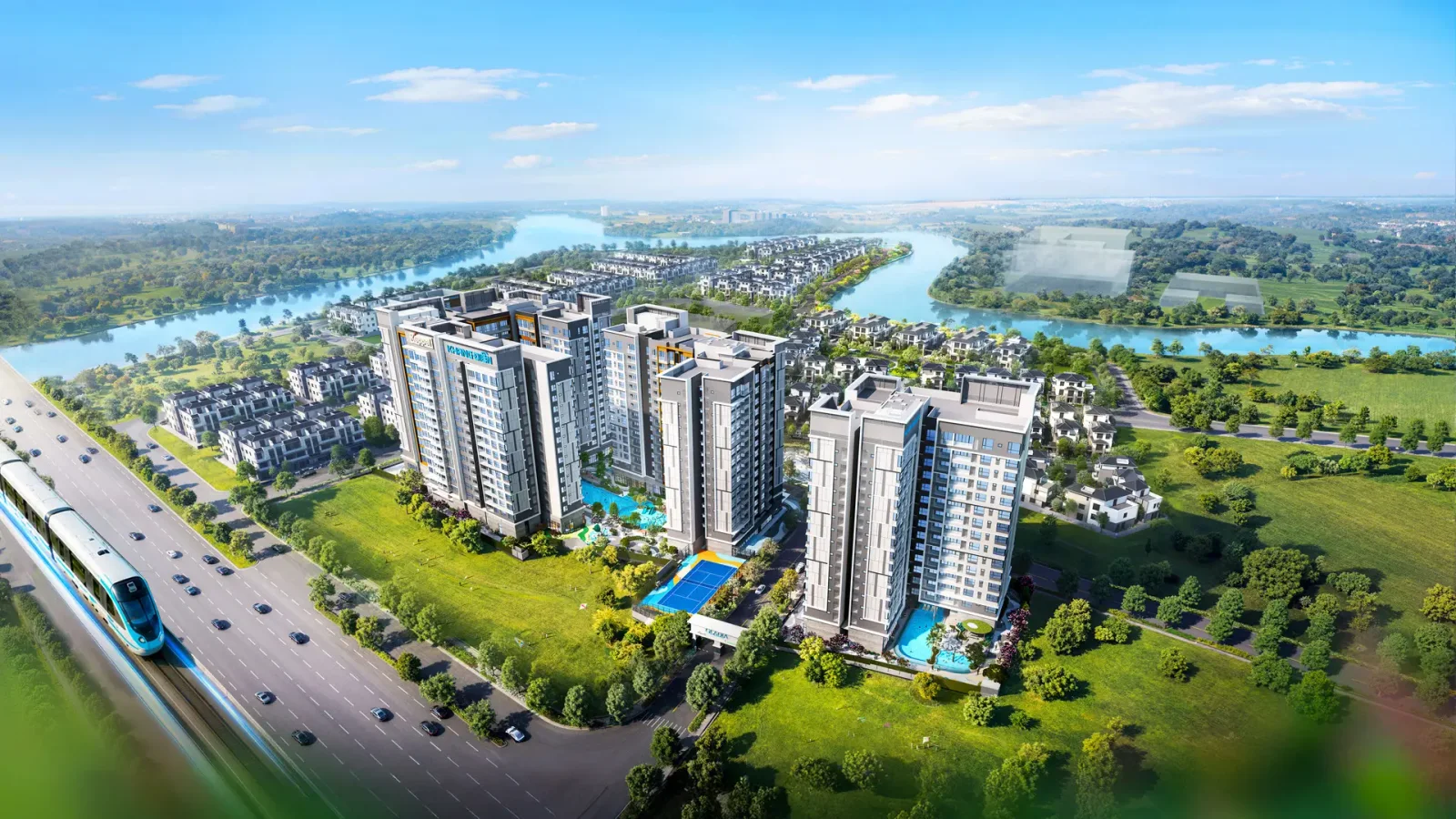 Mặt đứng kiến trúc hiện đại thiết kế bởi AWP Architects Singapore