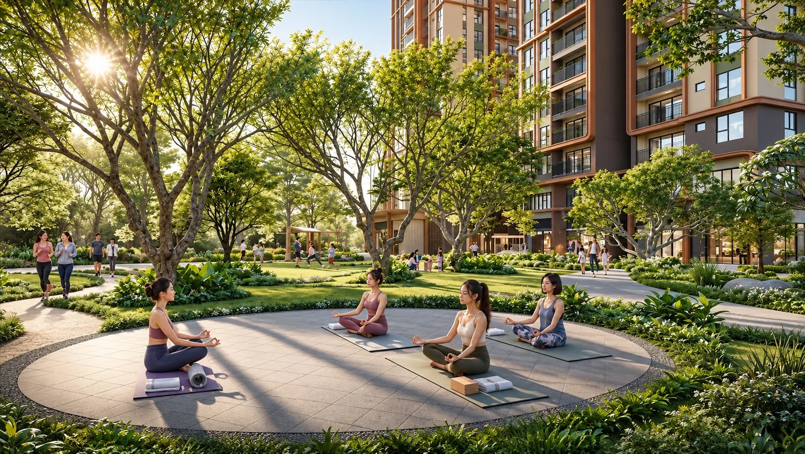 Sàn tập Yoga và chòi thiền Forest Pavilion Norton Park