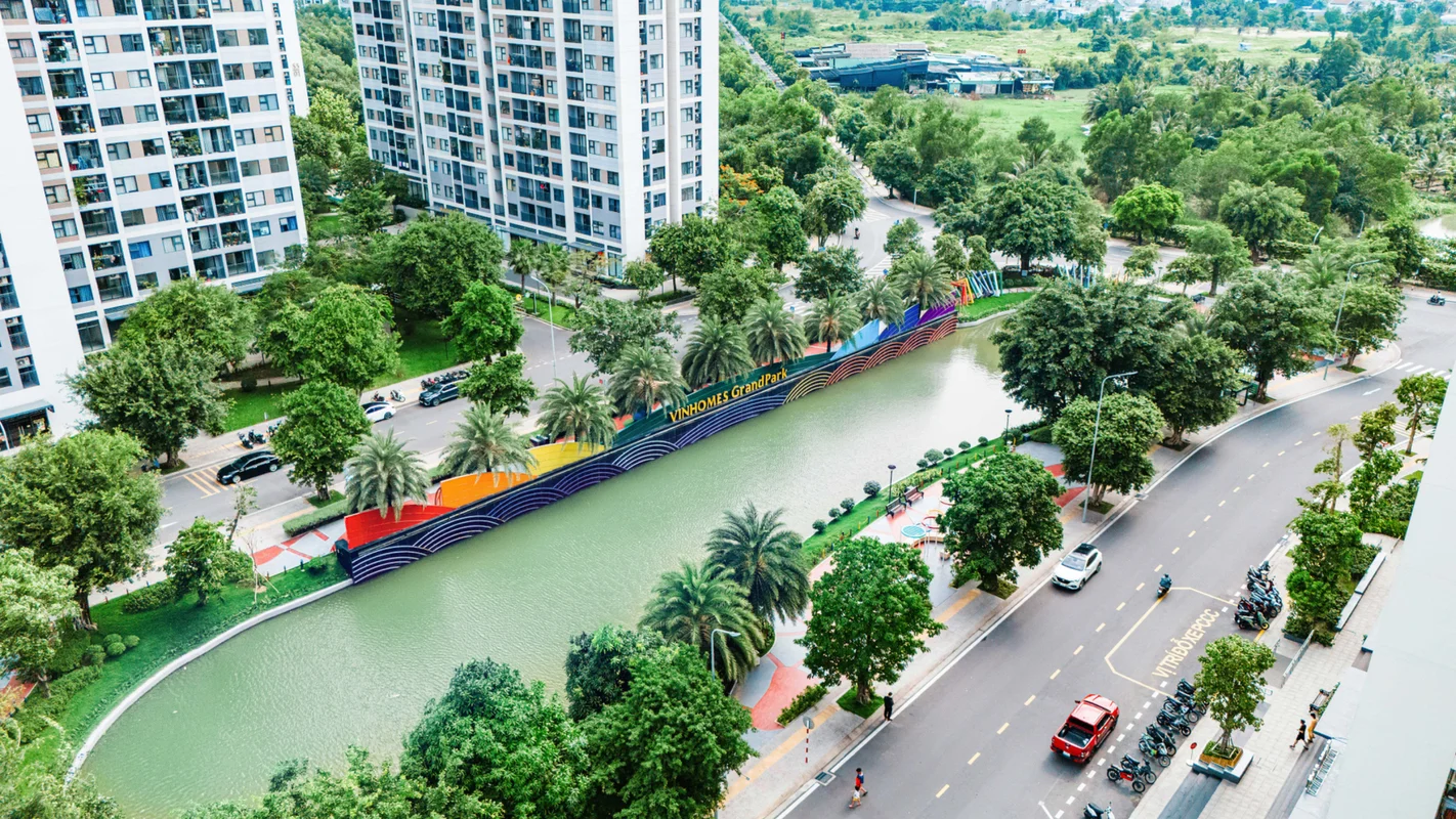 Phân khu căn hộ The Rainbow với 17 tòa tháp rực rỡ và dãy shophouse chân đế kinh doanh sầm uất